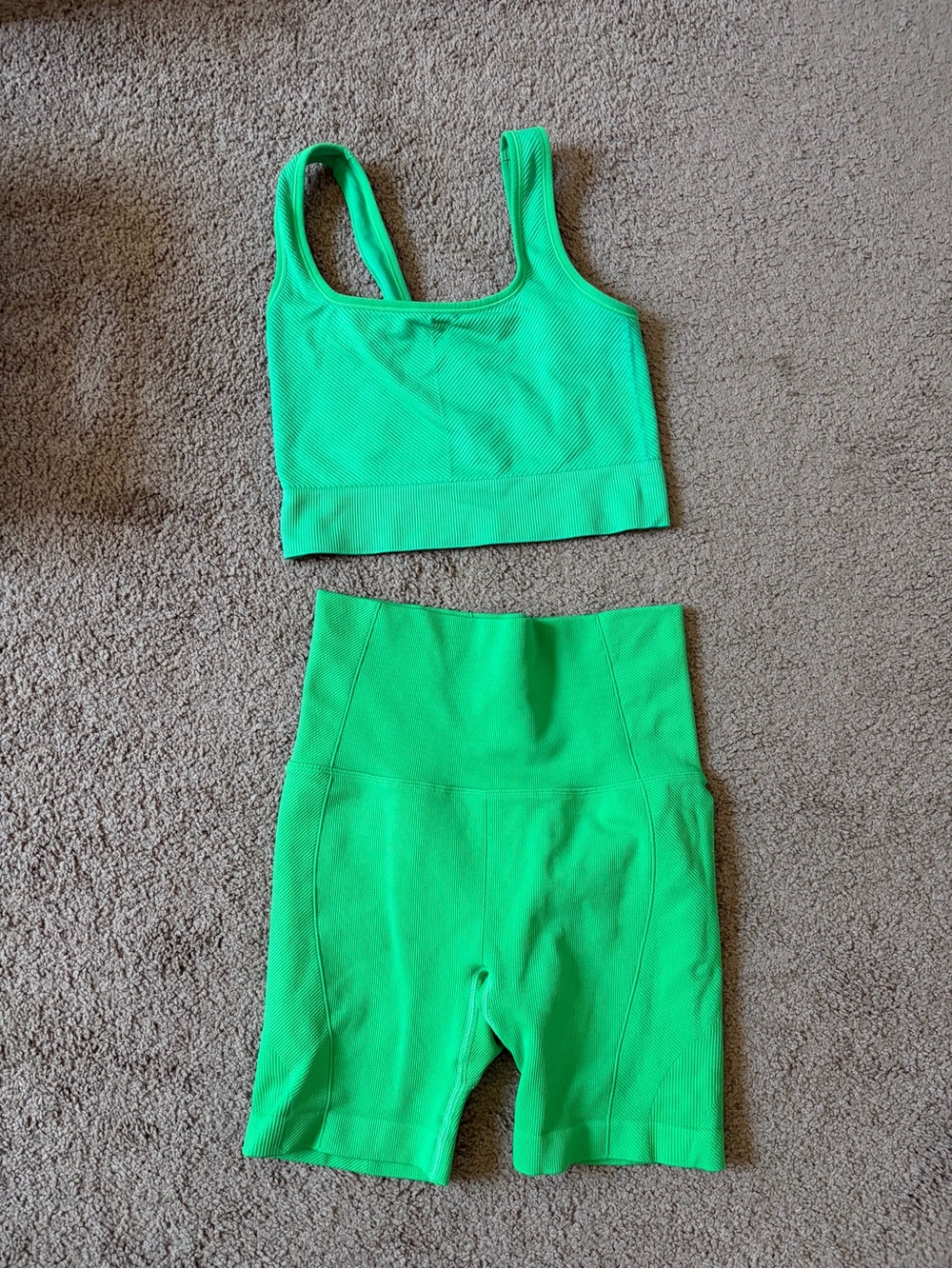 Target Neon Green Athletic Shorts Set